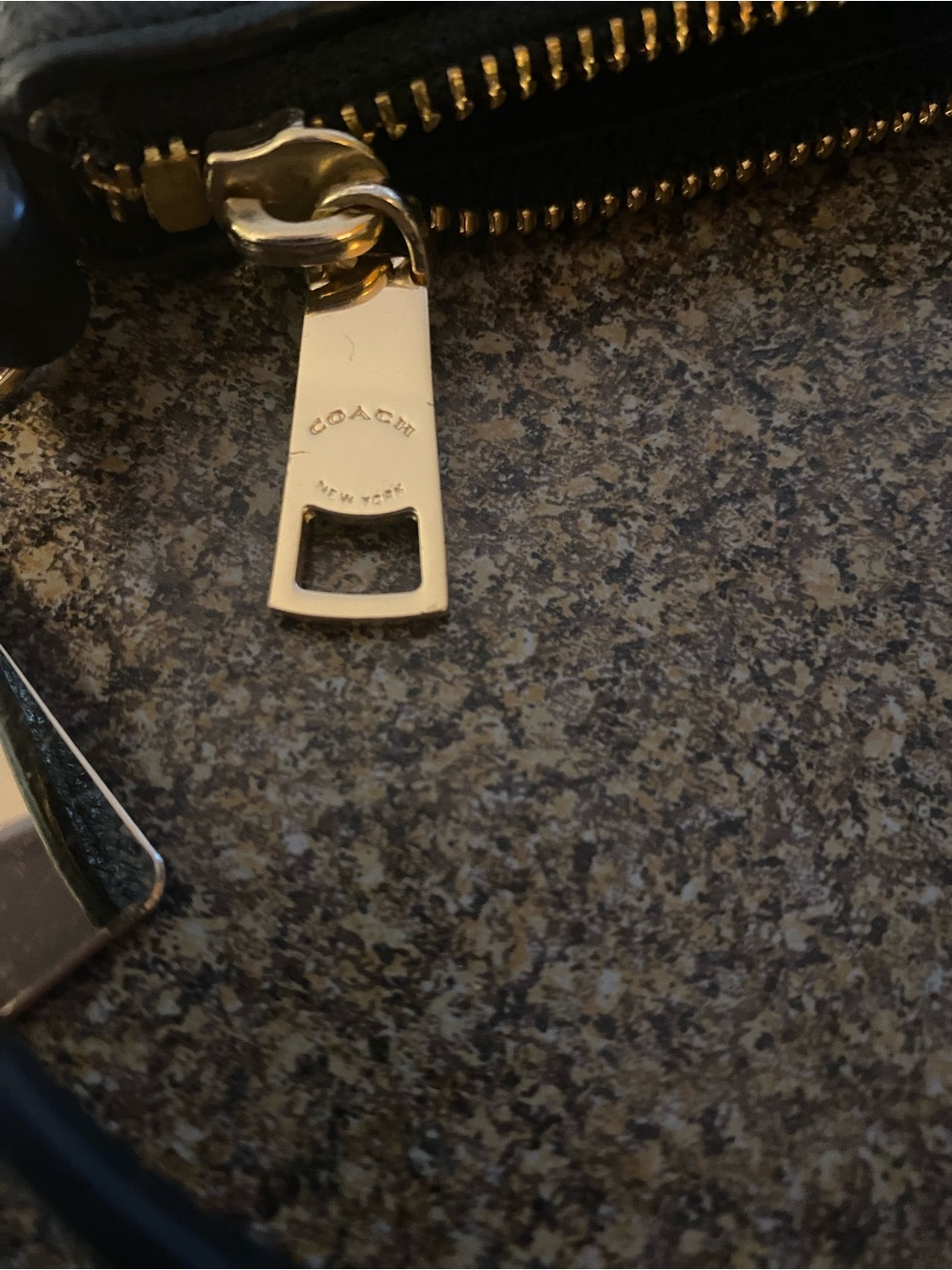 Coach Black Leather Crossbody with Gold-Tone Logo - Picture 3 of 7
